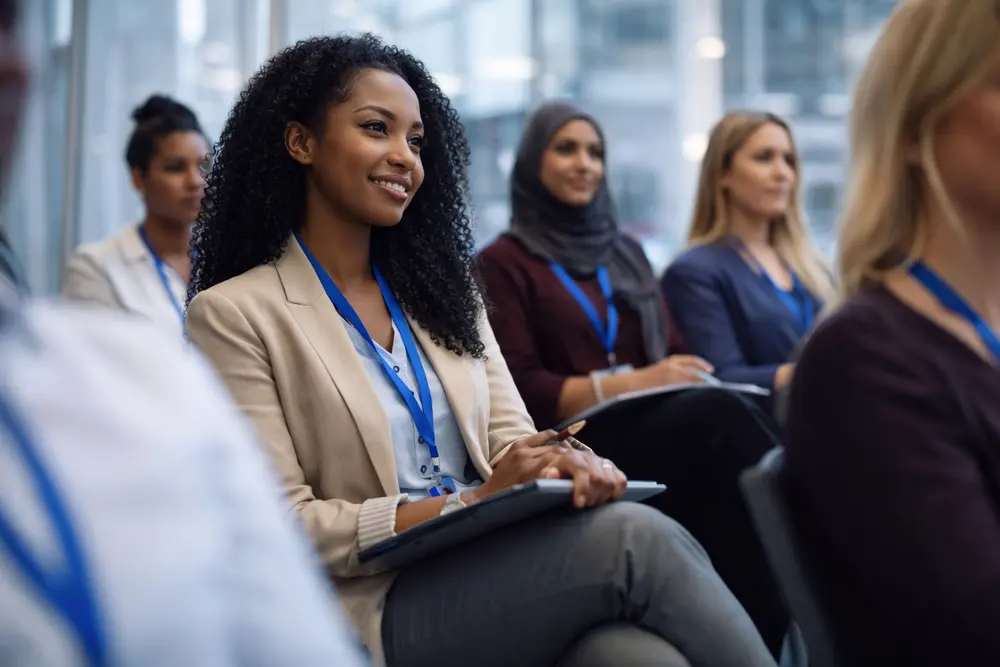 Learners at a professional training session